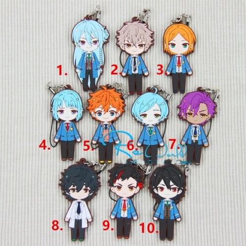 1pcs Anime ensemble stars knights knights Leo Trickstar High School Keychain Bag Pendant Keyrings Keychain Portachiavi