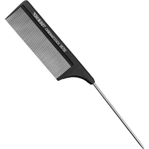 10pcs Haircut Carbon Comb Black Color Carbon Tail Comb Fibre Hair Cutting Comb Heat Resistant Brush