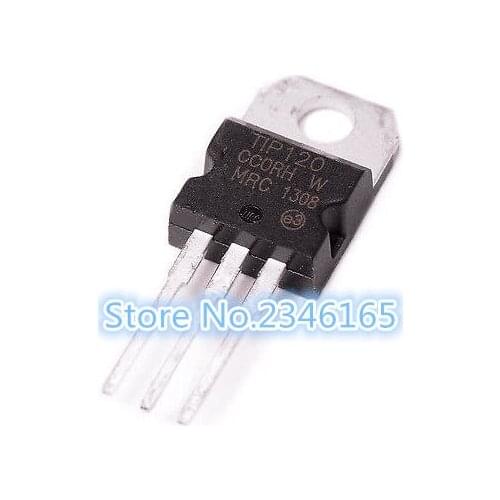 10pcs/lot New TIP120 T1P120 TO-220 Darlington complementary silicon power transistors