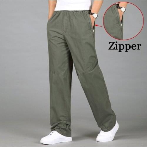 2020 Fashion Men Pants Casual Cotton Long Pants Straight Joggers Male Fit Plus Size 5XL 6XL Luxury Business Summer Trousers Men
