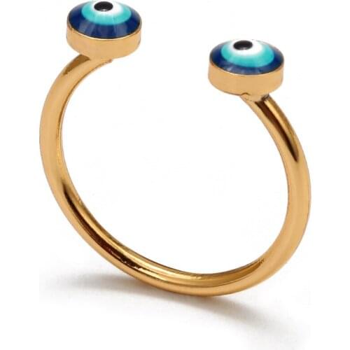 2021 High Quality Female Heart Shaped Demon Eye Ring