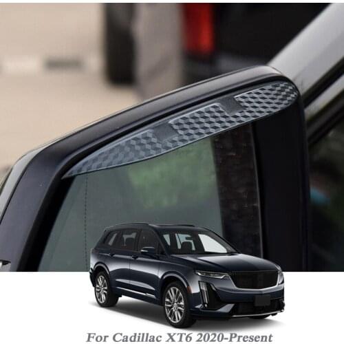 Car Rearview Mirror Rain Eyebrow Auto Shield Snow Guard Sun Side Visor Shade Protector For Cadillac XT6 2020-Present Accessory