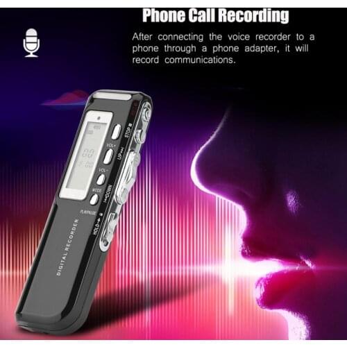Digital Voice Recorder Pen Multi-language 8GB Memory Auto Recording Mini Audio Recorder Phone Call Recording