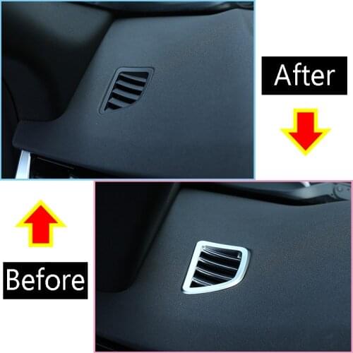 For Land Rover Evoque 20192020abs Silver Dashboard air conditioning outlet outlet frame accessories