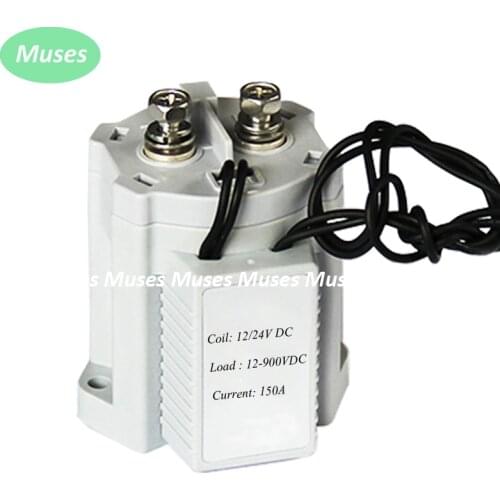 2W power consumption 12V 24V coil rated 500V 150A high voltage epoxy resin sealed dc relay dc contactor