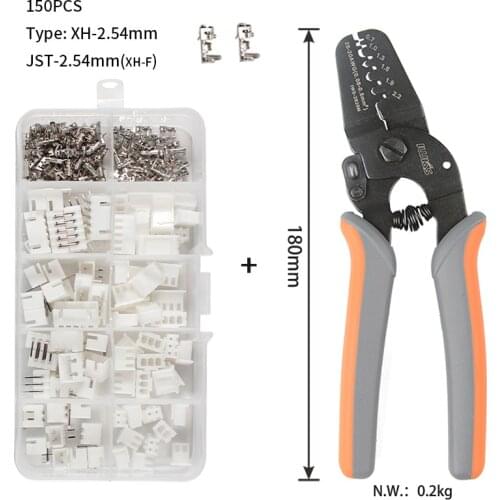 Iwss-2820 XH2.54 Crimping Tool with 2P, 3P, 4P 5P, XH2.54 Pin and Housing Terminals Kits