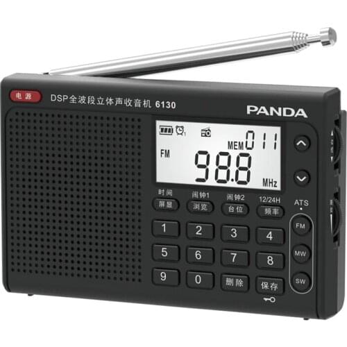 Hot Sale Full-band Radio Portable Radios FM/MW/SW Signal Digital Receiver Mini Music Player Station Stereo Radio with Antenna