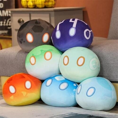 Game Genshin Impact Slime Plush Toys Cute Plushie Dolls Keli Dango Throw Handful Kawaii Pillows Cartoon Birthday Xmas Gift
