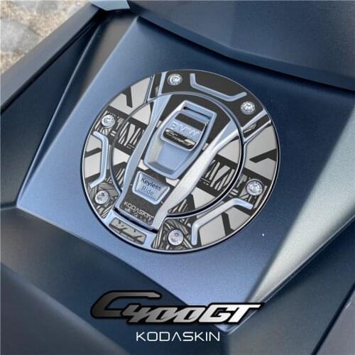 Kodaskin 3D Printing Gas Cap Tank Pad Sticker Decal Motorcycle Gas Oil Protection Accessories For BMW C400GT c 400 gt