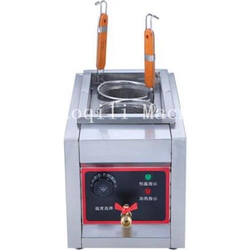 Commercial electric heating two cooker noodles cooking noodle machine