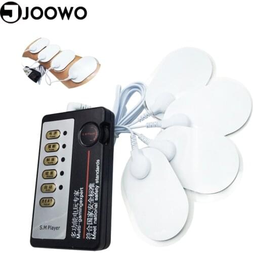 Multi-function Electro Sex Kits Female Sex Toys with 4 Patches Body Nipple Clit Stimulate Sex Furniture