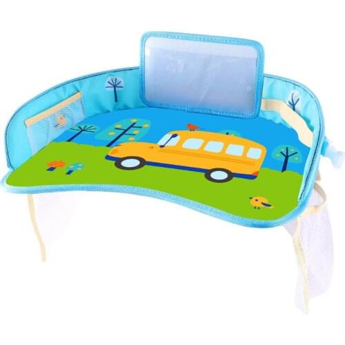 Cartoon Table In Stroller Car Seat Tray Multi-functional Baby Eating Drawing Table Waterproof Portable