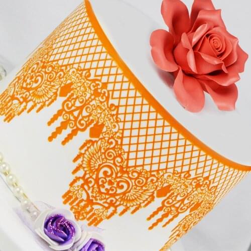 New Small-size Crown Lace Mat Fondant Cake Silicone Mold Cake Decorating Tools Birthday Wedding Decoration DIY Baking Tools