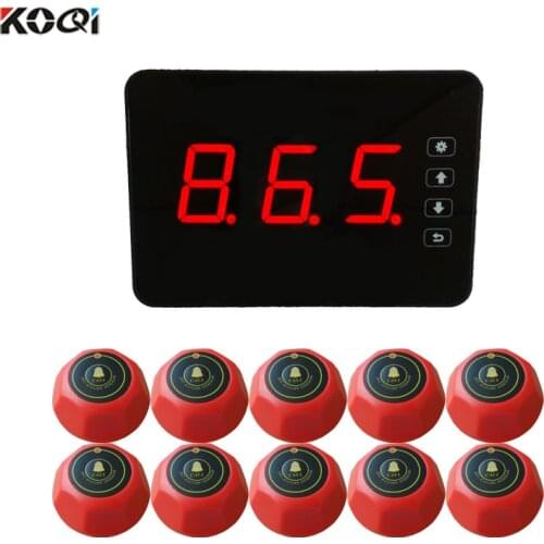 Restaurant Pager Wireless Calling System Wireless Service System Restaurant Call Pager And Bell Buzzer For Cafe Food Court