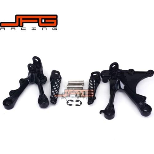 Footrests Front Foot Pegs Pedals Rest Footpegs For KAWASAKI ZX6R ZX-6R 2005-2008 2005 2006 2007 2008 ZX636 2005-2006 Motorcycle