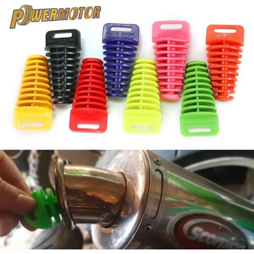 Motorcycle Exhaust Muffler Silencer Wash Plug Mute Motor Exhaust Plug Tail Pipe Off-road Wash Pipe Silencer Protector Accessory