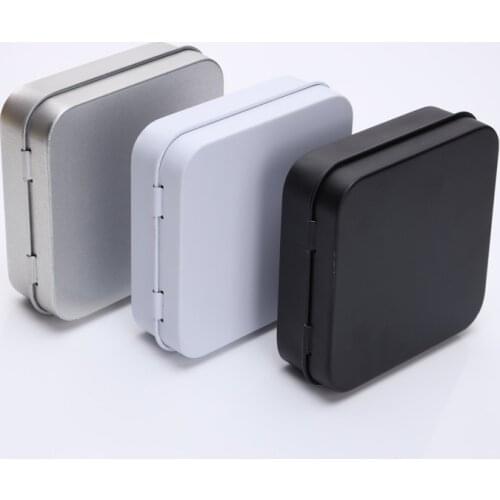 Size:70x70x23mm small square tin box condom packing box jewelry metal case small gift box
