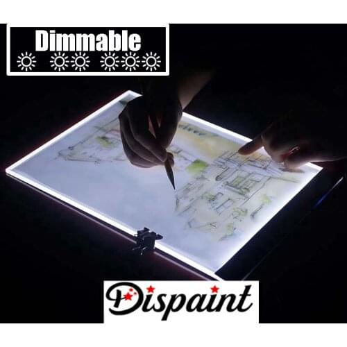 Dimmable ! Ultrathin A4 LED Light Tablet Pad Apply to EU/UK/AU/US/USB Plug Diamond Embroidery Diamond Painting Cross Stitch Kits