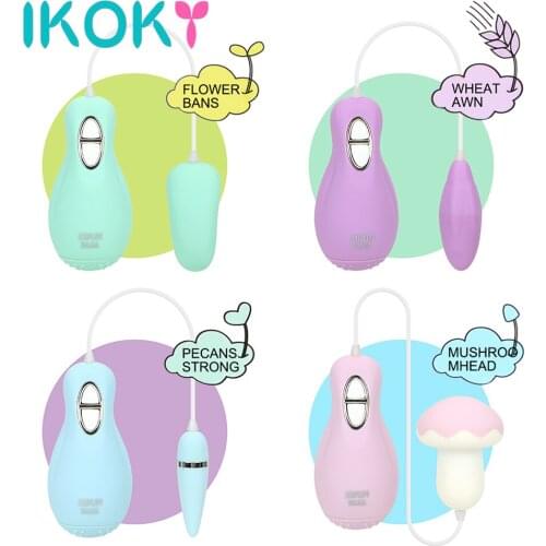 IKOKY Jumping Egg Vibrator Sex Toys For Women Female Masturbator G-spot Massage Clitoris Stimulation 30 Speed Silent Waterproof