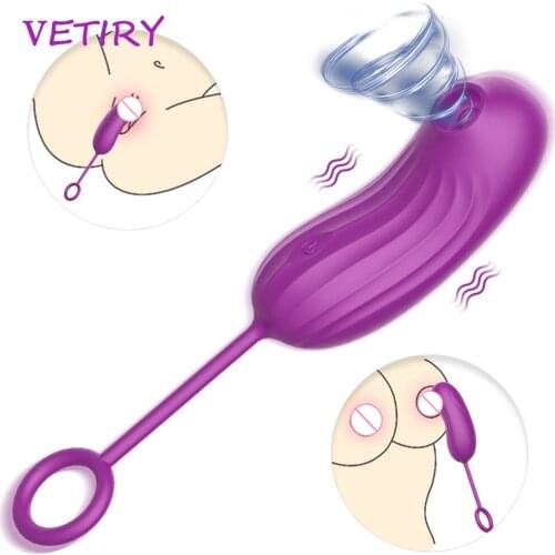 Clit Sucker Vibrator Nipple Sucking Blowjob Clitoris Stimulator Sex Toys for Women Female Masturbator Penis Lock Ring for Men
