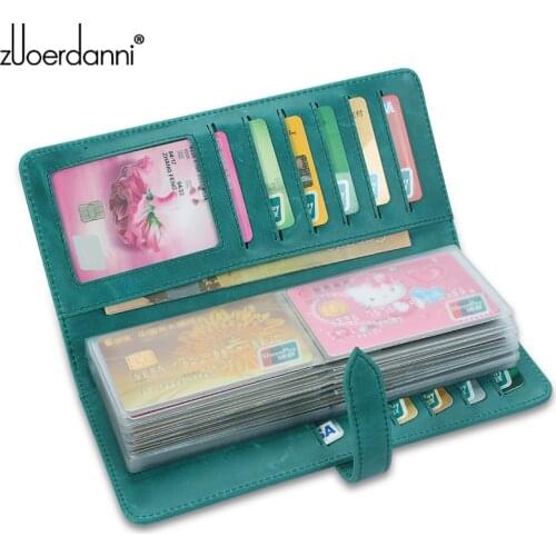 Large Capacity Men business card holder Genuine Leather women Credit Card Case Colorful Bank/ID Card Bag Fashion A74C