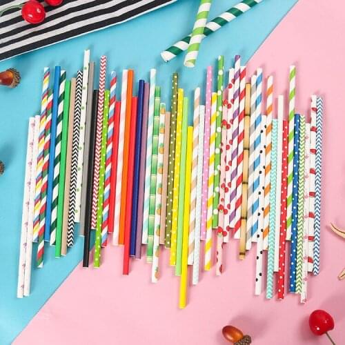Degradable Straw Disposable Paper Straw 19.7cm Protect Environment Environmental Protection Straws Future Trend E11651