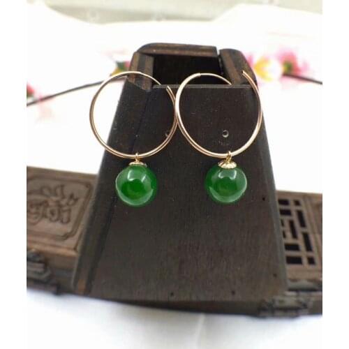 SHILOVEM 18k yellow gold Natural Jasper drop earring classic fine Jewelry women wedding women gift wholesale yze080810agby