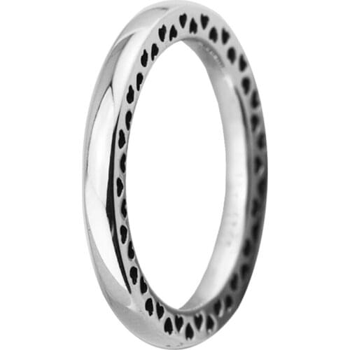 Silver Ring Classic Hearts Ring For Women Anel Feminino 100% 925 Jewelry Sterling Silver Anillos Wedding