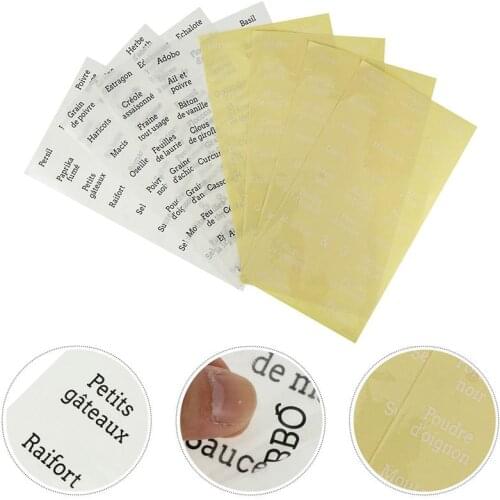 1 Set 208pcs French Ingredients Name Label Decals Spice Labels For Home Waterproof And Oil Proof Perfume Label Food Label