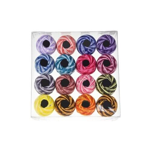 16 Colors Cross Stitch Thread Embroidery Sewing Thread Diy Hand-Knitted Patch Thread Sewing Supplies