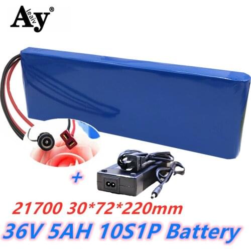 36V lithium ion rechargeable battery 10S1P 5Ah battery pack 250W high power battery 42V 5000mAh Ebike electric bicycle with BMS