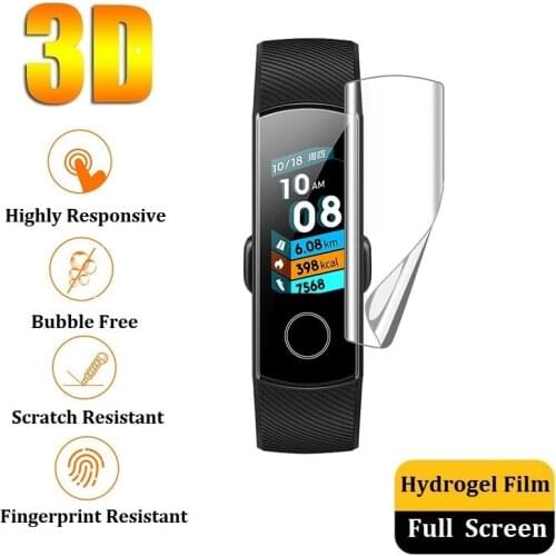 3D Hydrogel Protective Film for Honor Band 5 4 Running (Not Glass) for Huawei Band 4 Pro Talkband B6 B5 B3 Screen Protector Foil