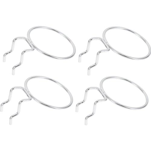 4Pcs Metal Pegboard Hooks Pegboard Rings Display Board Hanging Hooks Pegboard Cup Hooks Hanger Pegs Board Organizer Assortment