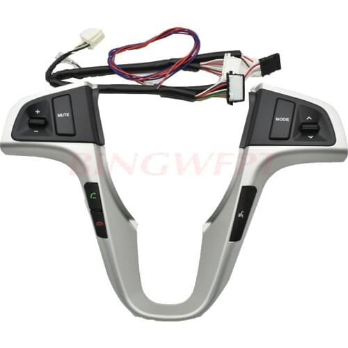 Free shipping Blue backlight With bluetooth For Hyundai VERNA SOLARIS Multi-function Steering Wheel Audio Control Buttons 1pc