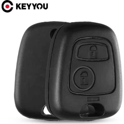 KEYYOU Remote Key Car Key Fob Case Replacement Shell Cover For Peugeot 307 308 3008 107 207 407 without Blade