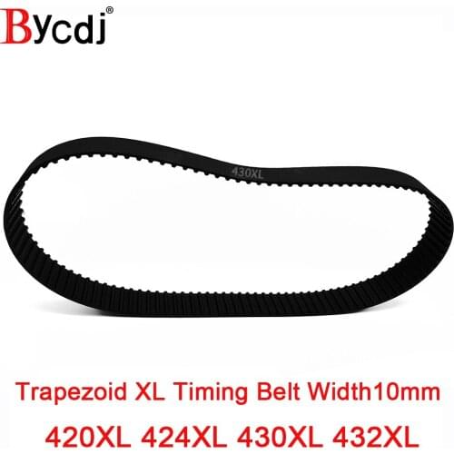 BycdjXL Timing Belt 420XL/424XL/430XL/432XL Rubber Timing Pulley Belt 10mmWidth Closed LoopToothed Transmisson Belt pitch 5.08mm