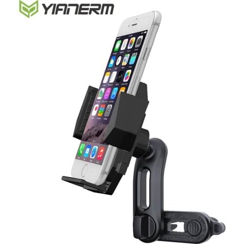 Yianerm Double Air Vent Car Phone Holder Auto Clip Arm Holder For Phone in Car Vent Mount For iPhone X XS Max Samsung S9 Xiaomi