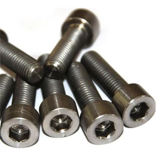 Din912 M5x8-M5x70 GR2 Pure titanium cylinder head hexagon screw hexagon socket cap screws ti alloy M5x8/10/12/15-70