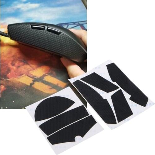 DIY Handmade Non Slip Suck Sweat Mouse Skin Skates For Logitech G102 / G034 Sweat Resistant Mouse Pads Black