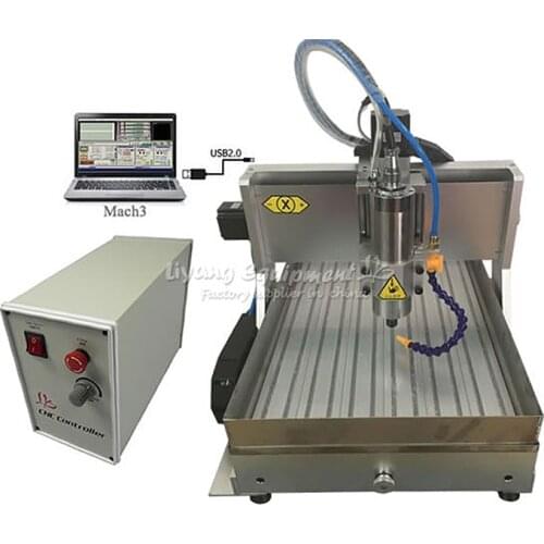 Waterjet CNC LY 6040 Z-VFD 800W 2200W USB 3-4 Axis Milling Machine Wood Router with Limit Switch