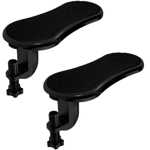 HOT-Computer Arm Rest Support for Desk and Chair, Sturdy Mouse Arm Rest, Desk Extender for Computer, for Home& Office,2-Pack