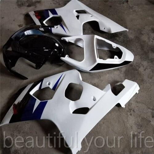 Motorcycle Fairing kit for GSXR600 750 K4 04 05 GSXR 600 GSXR750 2004 2005 ABS New White black Fairings