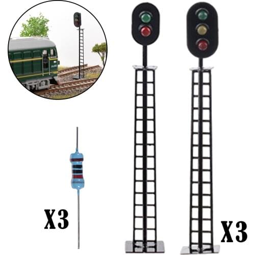 1/87 HO Scale Train Model Traffic Light Mini Traffic Signal Light