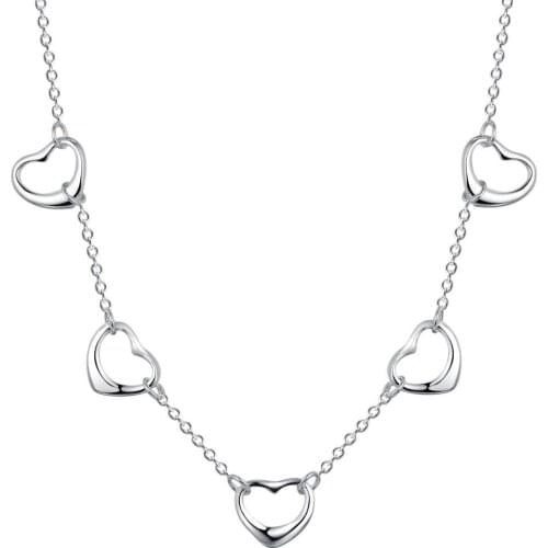 Fashion Jewelry Necklace Lady Wholesale Charm Silver Color Pendants For Women Fashion Jewelry Pendant AN553/agfaixma