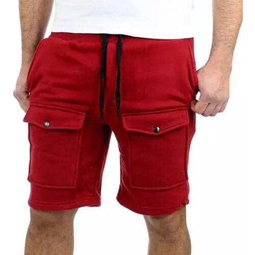 Mens Shorts 2021 New Casual Shorts Men Breathable Solid Short Sweatpants Summer Beach Shorts Homme M-3XL Knee Length Boardshorts
