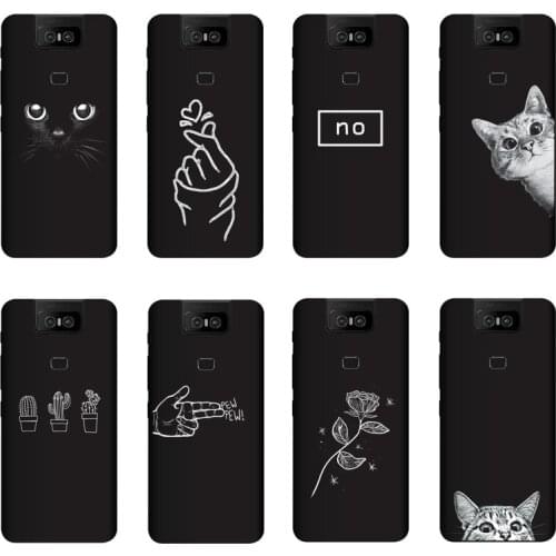 Soft Silicone For Asus Zenfone 6 ZS630KL Case Cover Painting For Asus Zenfone 6z 2019 Matte Phone Cases Funda