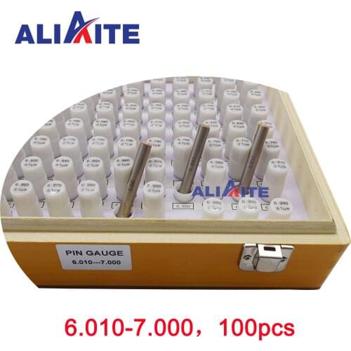 Aliaite pin gauge set 6.010-7.000(step: 0.01,100pcs)