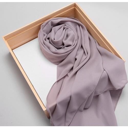 New Design 2M*72cm Big Size Women Scarf Hijab Luxuly Heavy Bubble Chiffon Woman Shawl/Wrap Muslim Headbrand Scarves