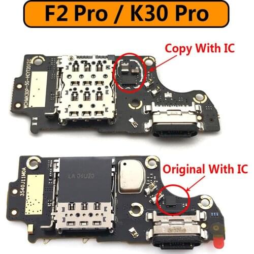 New USB Charging Port Parts Dock Plug Connector Charge Board Flex Cable With Microphone Replacement For Xiaomi Mi Poco F2 Pro
