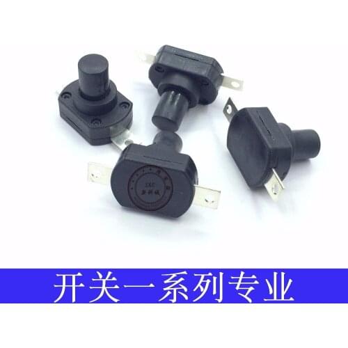 Original new 100% long handle self-locking switch 2pin long 18mm wide 13mm high 18.5mm 15.5mm 13.8mm button with lock 10A250V